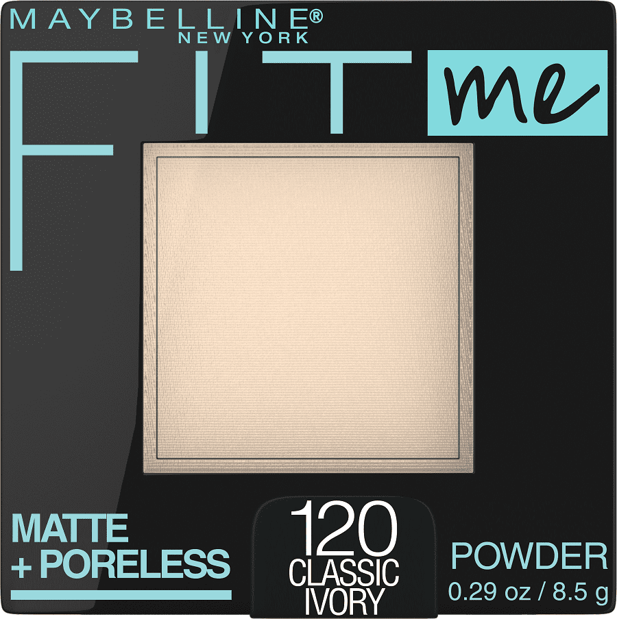 Maybelline Fit Me Matte + Poreless Pressed Face Powder Makeup, Classic Ivory, 0.29 oz