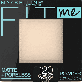 Maybelline Fit Me Matte Poreless Pressed Face Powder Makeup, Classic Ivory, 0.29 oz