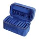 thumbnail image 1 of Caja organizadora para guardar pulseras, con cremallera, para viajes, para llevar y exhibir joyas Azul real, 1 of 9