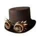 thumbnail image 1 of Fellaptop Hombres Mujeres Steampunk Top Hat para Cosplay Disfraz Halloween Novedad Artículo Gafas de engranaje Salvador Sombrero de copa Steampunk, 1 of 8