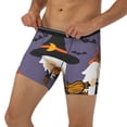 thumbnail image 3 of Picia Halloween Gnomes Pattern Men's Athletic Long Leg Briefs , Performance Stretch Underwear，Moisture-Wicking, 3 of 7