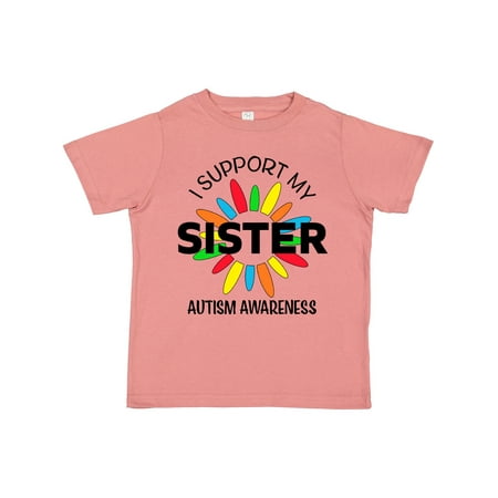 

Inktastic I Support My Sister Autism Awareness Gift Toddler Boy or Toddler Girl T-Shirt