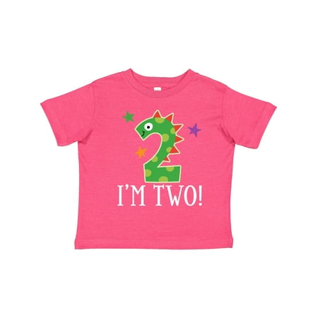 

Inktastic 2nd Birthday Dinosaur Party 2 Year Old Boys or Girls Toddler T-Shirt