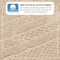 thumbnail image 2 of Great Bay Home Quick Dry Cotton Checkered Textured 6-Pack Hand Towel Set, Sandstone, 2 of 7
