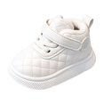 thumbnail image 2 of Kids Shoes, Girls Tennis Shoes, Kids Sneakers, Shoes for Kids, Girls Boots Toddlers Kids Fashion Leather Lace-Up Booties 2026 Fall Winter Comfortable Soft Ankle Snow Boots, White US-3.5C/EU-20, 2 of 5