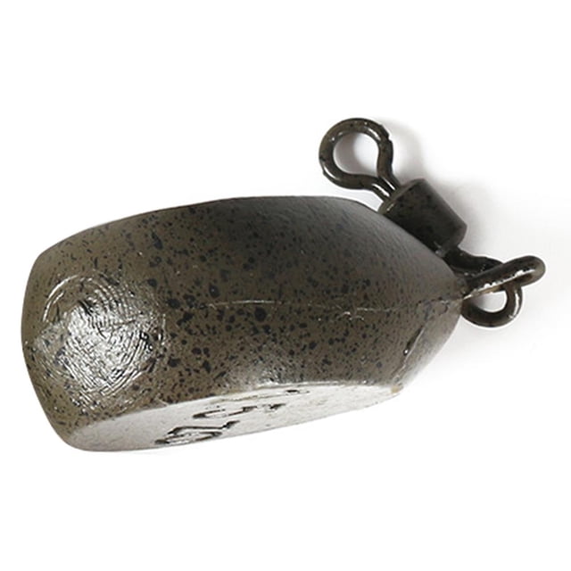 Plomo de pesca de 57g, plomos planos de gota de agua de pera para pesca de carpa, Clip seguro