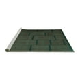 thumbnail image 2 of Ahgly Company Machine Washable Indoor Square Abstract Turquoise Blue Contemporary Area Rugs, 6' Square, 2 of 4
