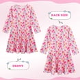 thumbnail image 2 of Benylion 100 Days of School Kids Old Lady Costume Girls Granny Dress 100 Year Grandma Halloween Cosplay Outfit for 4-5 Years, 2 of 7