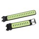 thumbnail image 4 of Correa de reloj de silicona suave, accesorio de repuesto ajustable para reloj inteligente Amazfit T Rex 2, negro y verde, 4 of 5