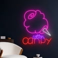 thumbnail image 2 of Handmadetneonsign Cotton Candy Neon Sign, Cotton Candy Wall Art Decor, Candy Store Wall Decor, 2 of 5