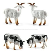 12pieces Barn Animal Miniature Realistic Farm Animal Figures Toys Animal Playset