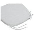 thumbnail image 5 of 17"x16"x2" U-Shape Chair Cushions with Ties 2 Count, Outdoor Indoor Waterproof All Weather Seat Pads Decoration for Patio Garden Dining Office - Light Gray, 5 of 9