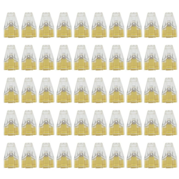 AMONIDA 50Pcs Wire Connector Push‑in Quick Connect Electric Cable Terminal Block Kit New
