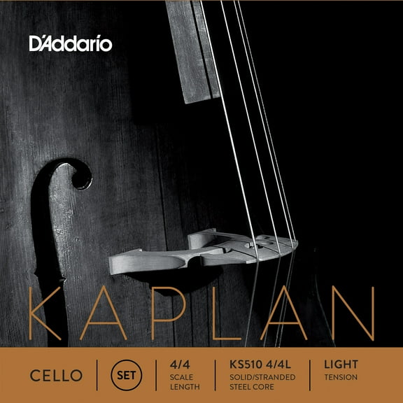 D'Addario Kaplan Cello String Set, 4/4 Scale, Light Tension