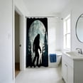 thumbnail image 4 of Huanglei Rideau de Douche Drôle Humoristique Assis sur la Toilette Lisant un Journal Rideaux de Douche Imprimé Animal Salle de Bain Polyester Rideau de Bain 64x64 Po, 4 of 4