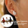 thumbnail image 2 of Funny Chicken Stud Earrings for Women Realistic 3D Resin Design Novelty Jewelry for New Year Gift Giving, 2 of 8