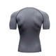 thumbnail image 2 of Ceisia Men's Tactical Flag Compression T-shirt Slim Fit Short Sleeve Round Neck High Elastic Fitness Running Tee Tops Gray M Gifts, 2 of 5