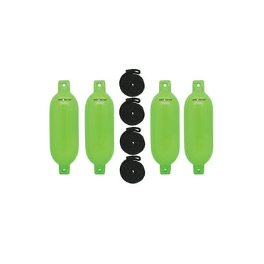 Extreme Max 3006.7632 BoatTector Inflatable Fender Value 4-Pack - 4.5" x 16", Neon Green