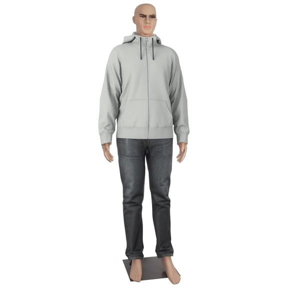 Male Mannequin Full Body Adjustable Mannequin Torso Dress Form with Metal Base 73inches