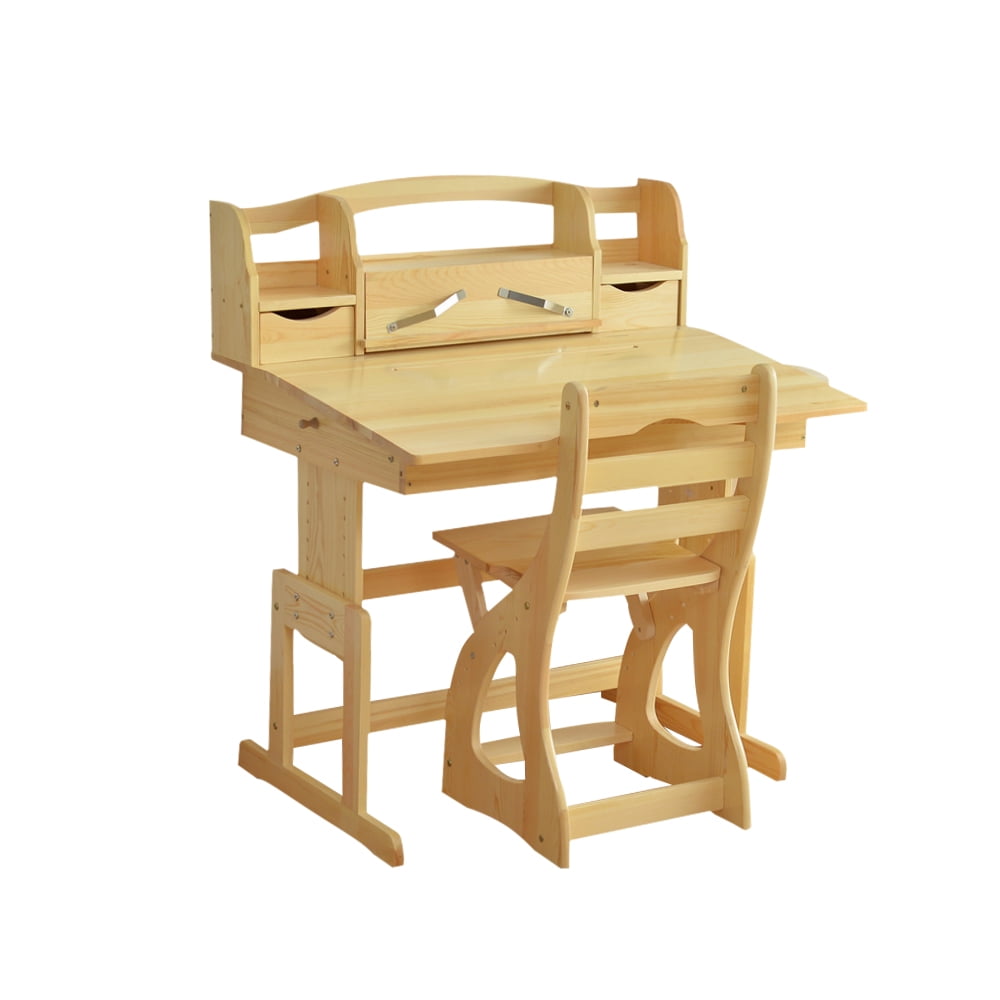 TGEG Kid Writing Desk Child Study Table Tilted desk New Zealand Pine