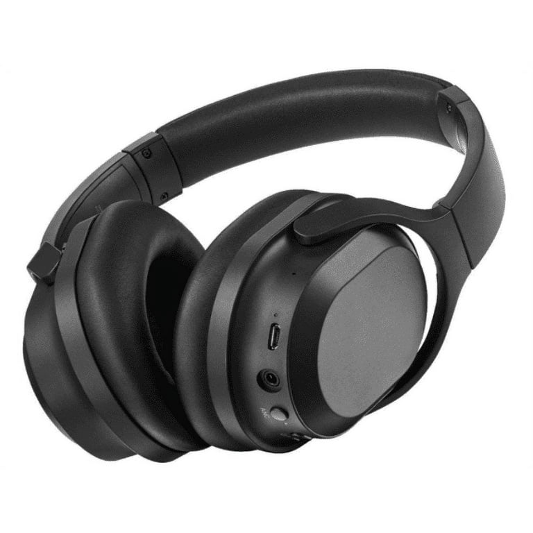 Restored Insignia NS AHBTOENC Wireless Noise Canceling Over the Ear Headphones Black Refurbished
