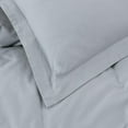 thumbnail image 4 of Chezmoi Collection Solid Silver Gray 100% Cotton Duvet Cover Set Queen Size, 3-Piece Luxury Soft Breathable Smooth Cooling 250TC Cotton Twill Comforter Cover with Button Closure, 4 of 9