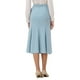 thumbnail image 3 of Falda de sirena midi para mujer Inspire Chic, con cintura alta elástica, faldas de cola de pez, talla XL, azul, 3 of 5