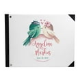 thumbnail image 1 of Darling Souvenir White Love Birds Printed Wedding Guest Book Hardbound Cover Sign In Book Registry Scrapbook-9 x 12 Inches, 1 of 5