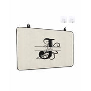 Stove Top Covers for Electric Stove, Letter J Glass Stovetop Cover Protector, Monogram Words Induction Cooktop Protector Oven Mat for Kitchen Countertop 31"x24"