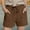 Brown, variant on Mwjwdo Girls Linen Shorts,2025 Summer Shorts for Kids Comfy Cute Drawstring Beach Short Pants with Pockets Black 10 Years