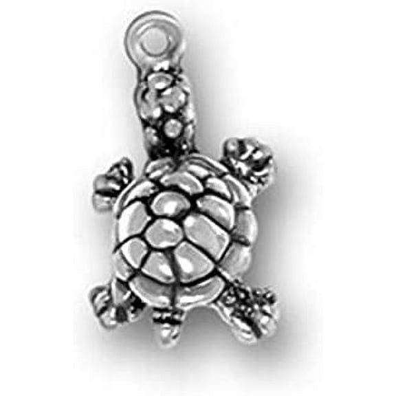 Sterling Silver Turtle Charm Item #1298 3D Small Charm …
