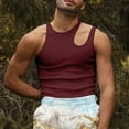 thumbnail image 2 of Ierhent Men's Undershirts Men's A-Shirts Tight Fit Tank Tops Cotton Spandex Undershirts ,S, 2 of 2