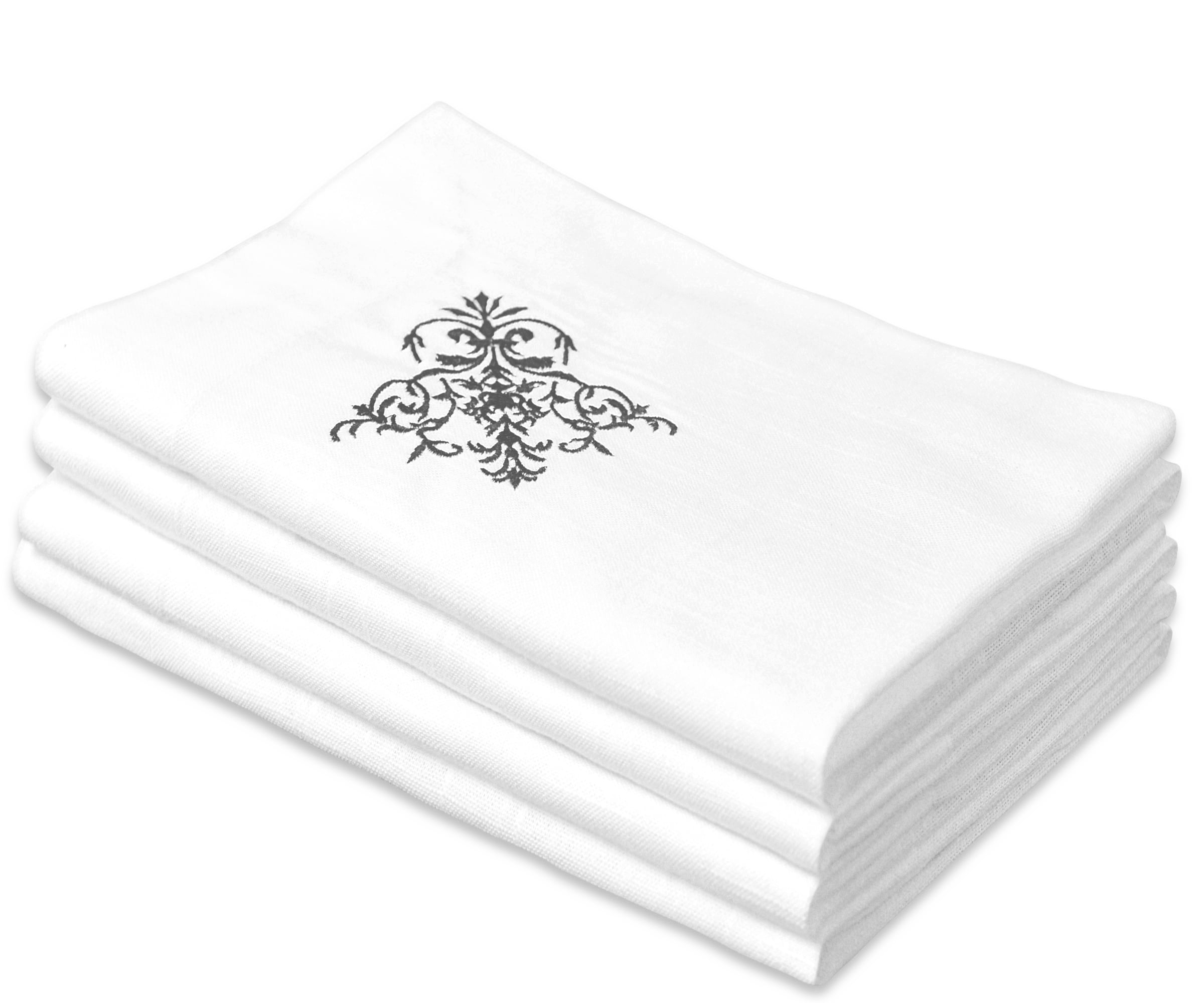 White Cotton Napkin Set, Our Invitation to Elegancy - Set of 2 or 4 – My  Kitchen Linens