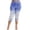Blue, variant on asdoklhq Womens Plus Capris, Women Plus Size Lace Printing Splice Elastic Hight Waist Casual Leggings Pants