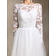 thumbnail image 5 of Vestido de novia Gilda Maxi de manga larga con encaje y malla, 5 of 6