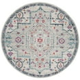 thumbnail image 4 of SAFAVIEH Madison Gladys Floral Bordered Area Rug, Light Grey/Fuchsia, 9' x 12', 4 of 9