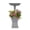 Grey, variant on High Quality Luxury 40-Inch Square Cast Aluminum Bird Bath and Planter Vase Combo, White