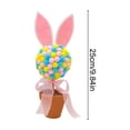 thumbnail image 2 of Lunxisen 3 Pcs Easter Bunny Plush Toy Floral Pot Decor Spring Home Gift Stuffed Animal Cute, 2 of 7