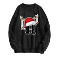 thumbnail image 1 of WEAIXIMIUNG Sweat-Shirt pour Femmes Tendance Imprimé de Noël Décontracté à Manches Longues Pull Col Rond Sweat à Capuche 1, 1 of 4