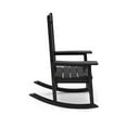 thumbnail image 2 of Miekor Furniture Black Traditional Porch Rocker – Classic HDPE Poly Lumber for Porch, Patio, and Garden Comfort 8773, 2 of 5