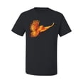 thumbnail image 2 of Wild Bobby, Mythical Fiery Phoenix, Pop Culture, Men Graphic Tees, Black, Medium, 2 of 3