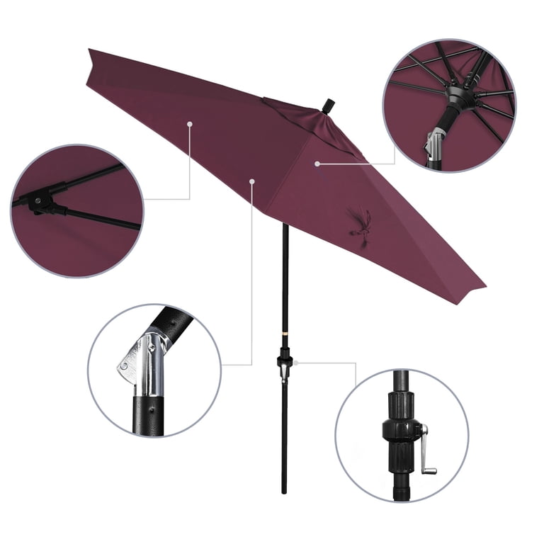 9 purple patio umbrella California Umbrella 9' Patio Umbrella in Purple