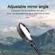 thumbnail image 4 of Espejo retrovisor de bicicleta, espejo retrovisor con ajuste de manguera, espejo para monitores retrovisores de escritorio de seguridad Personal, 4 of 6