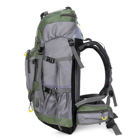 Mochila 60L Senderismo Impermeable Mochila Camping Ciclo de Escalada de Montaña Mochila Mochila con Tapa de Lluvia