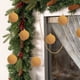 thumbnail image 5 of Bolas de adornos navideños de terciopelo flocada de 6 piezas - Decoración colgante de plástico marrón de 2,4 pulgadas para árbol, corona y guirnalda, 5 of 7