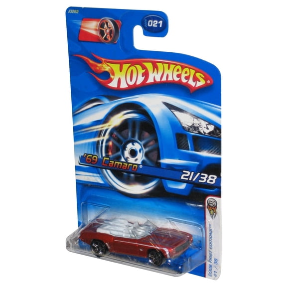 Hot Wheels 2006 First Editions 21/38 Red '69 Camaro Toy Car #021