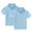 Light Blue a1, variant on snilers 2 Pack Boys Girls Short Sleeve Golf Shirts Summer School Uniform Button Closure Solid Collared Shirt 1-13 Years