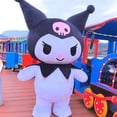thumbnail image 4 of Disfraz de mascota gigante Kuromi, traje inflable, personajes de dibujos animados, anime, cosplay, disfraces, publicidad, accesorios para eventos de carnaval, 4 of 5