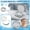 A002- Blue, variant on Mouth Guard Case, Small Plastic Storage Box, Clear Plastic Box, 2.5X2 In, Dental Appliance Holding, Daily Oral Care, Green Base, 2 Pc