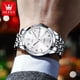 thumbnail image 4 of Reloj pulsera Olevs 9931 con correa de acero inoxidable color plateado - fondo blanco, 4 of 8